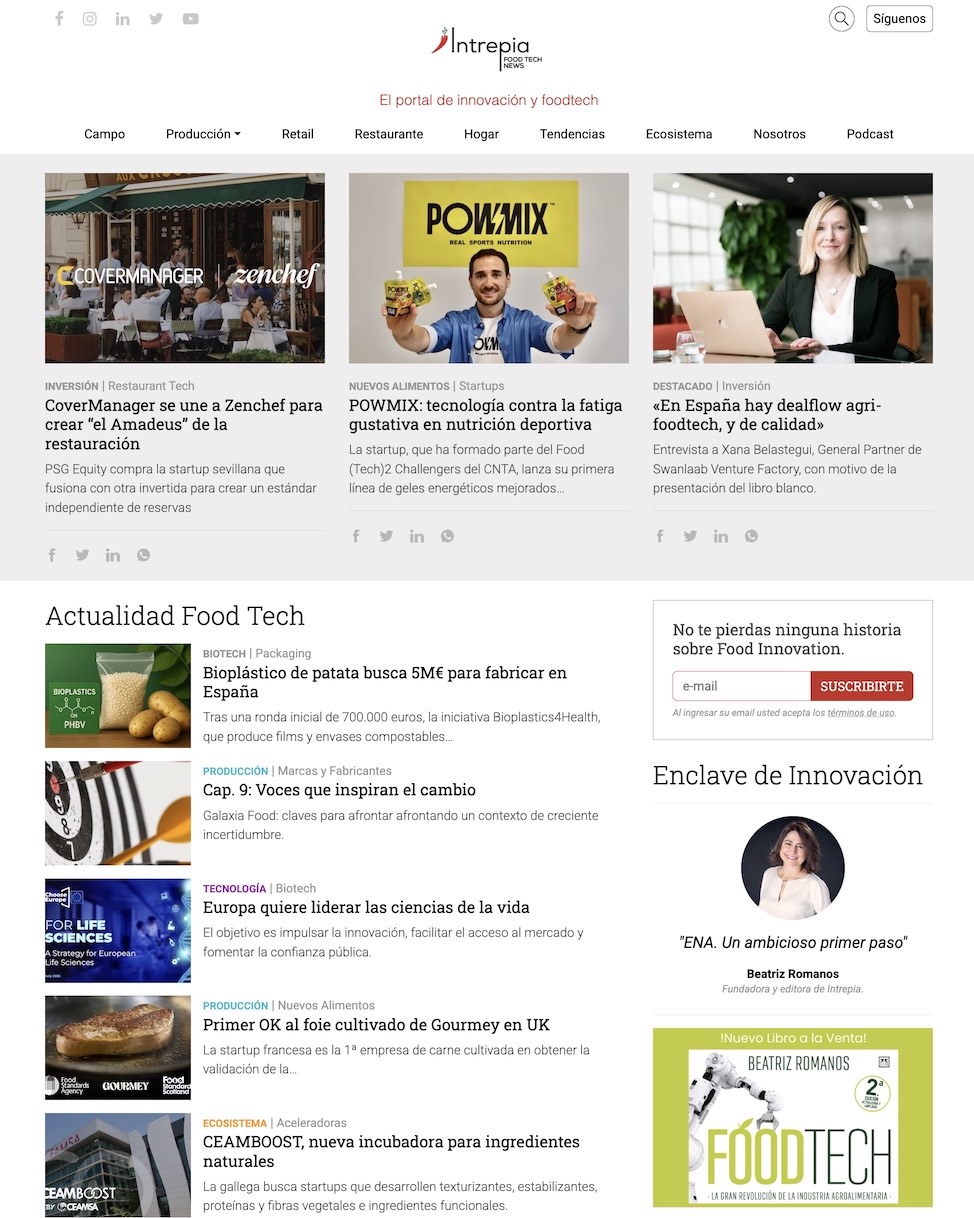 Intrepia FoodTech News